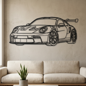 Porsche GT3RS 45° (Steel Wall Art)