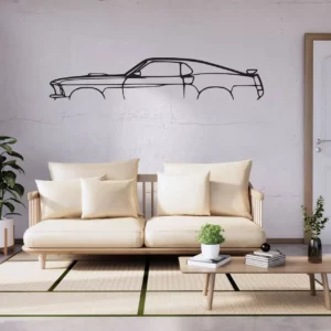 Ford Mustang 1970 Side-View (Steel Wall Art)