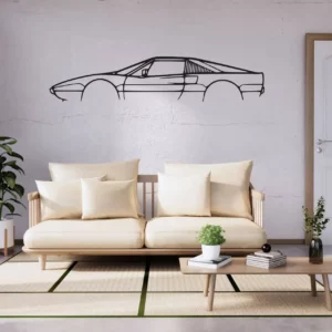 Ferrari 308 GTSI 1980 Side-View (Steel Wall Art)