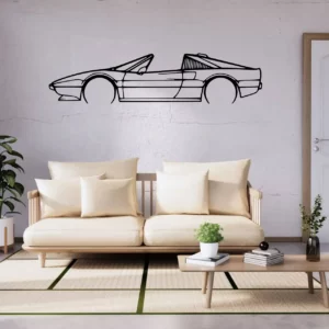 Ferrari 308 GTS 1984 Side-View (Steel Wall Art)