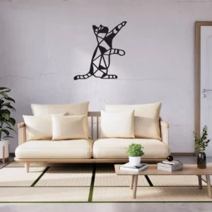 Reaching Cat (Steel Wall Art)