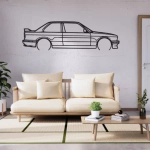BMW M3 E30 Side-View (Steel Wall Art)