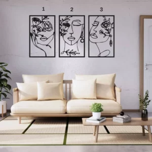 Individual Floral Ladies (Steel Wall Art)