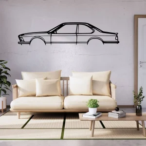 BMW 635 CSI Side-View (Steel Wall Art)